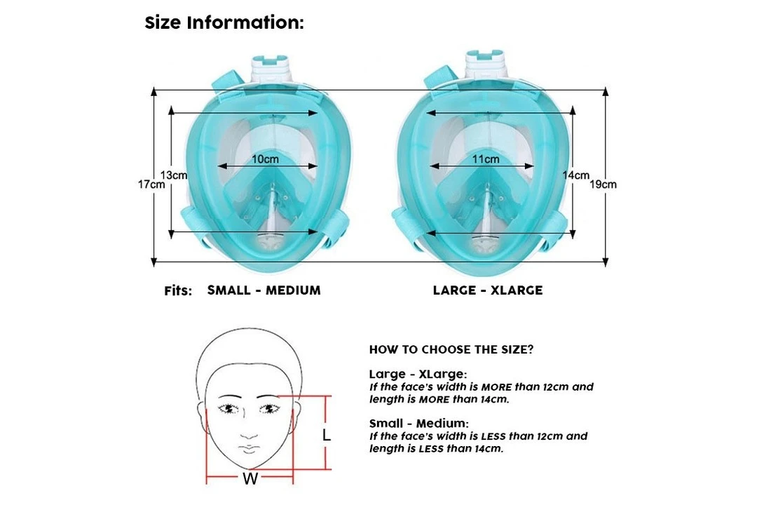 Aqua Lung Sport Snorkelmasker Atlantis 2.0 Full Face Mask Kinderen - Blauw 4 Aqua Lung Sport Snorkelmasker Atlantis 2.0 Full Face Mask Kinderen - Blauw - Afbeelding 4