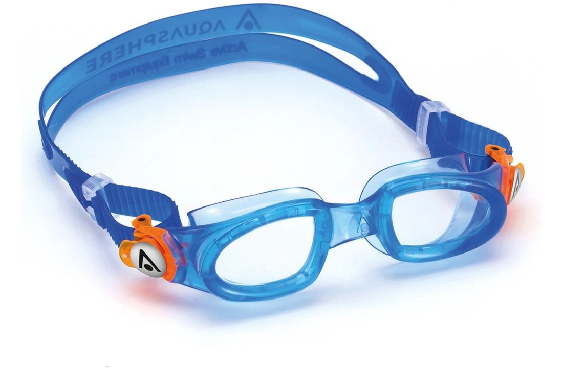 Aqua Sphere Kinder Zwembril Kayenne Junior Clear Lens Blauw/oranje 1 Aqua Sphere Kinder Zwembril Kayenne Junior Clear Lens Blauw/oranje