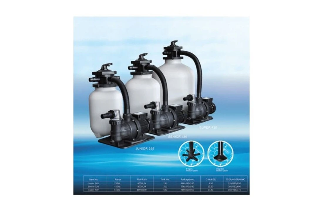 AquaForte Aquaforte Zandfilter 7,5 M3/u SQ300 Junior 2 AquaForte Aquaforte Zandfilter 7,5 M3/u SQ300 Junior - Afbeelding 2