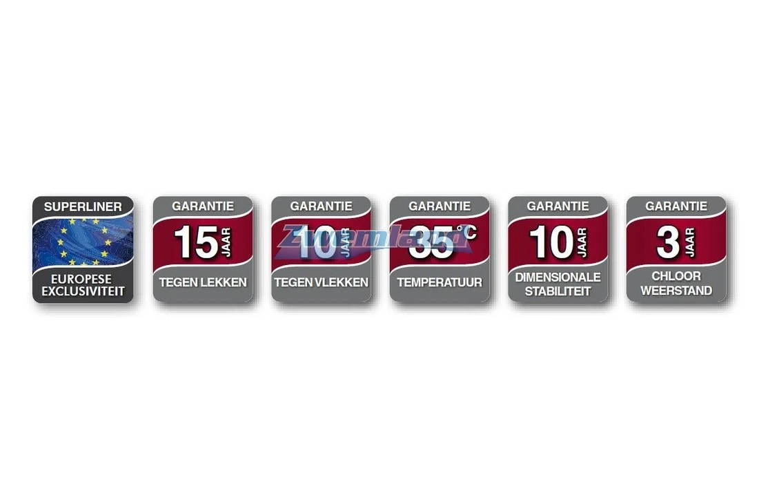 Del Zwembad SuperlinerV2F 85/100ste Frans Blauw 2 Del Zwembad SuperlinerV2F 85/100ste Frans Blauw - Afbeelding 2