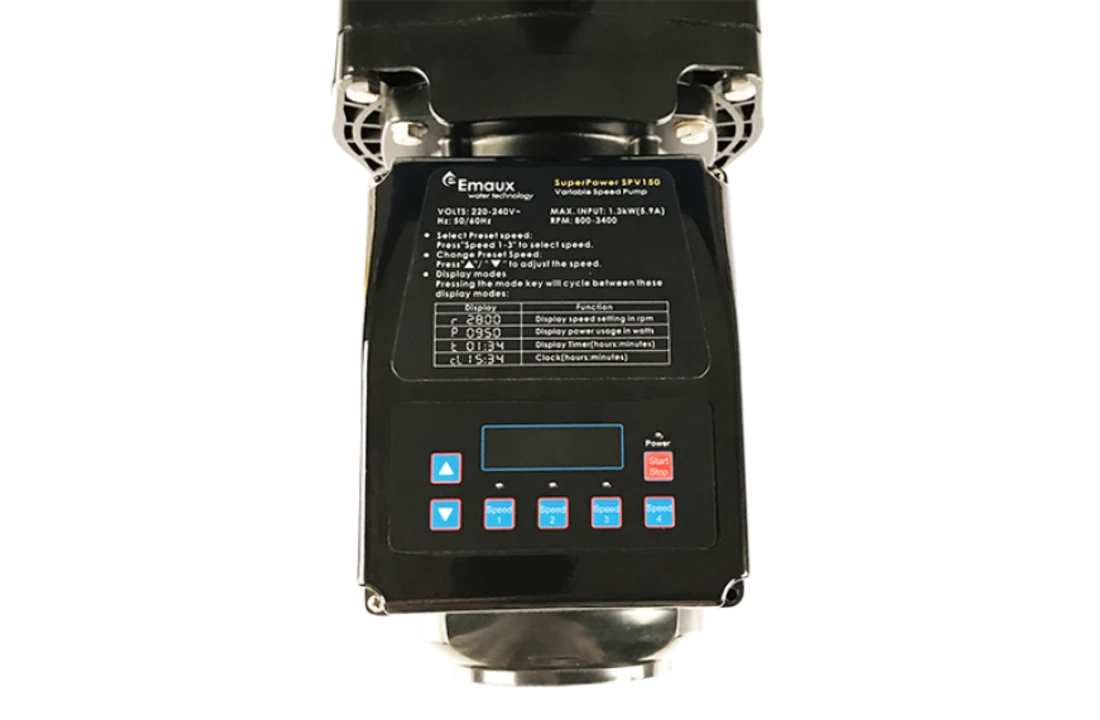 Emaux Emaux Zwembadpomp Met Variabele Snelheid 1,5 PK 1 Fase 3400 RPM / 22 M2 /u 3 Emaux Emaux Zwembadpomp Met Variabele Snelheid 1,5 PK 1 Fase 3400 RPM / 22 M2 /u - Afbeelding 3