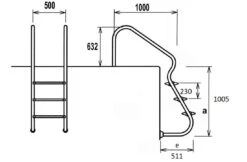Flexinox Easy Access Zwembadtrap 3-treden AISI 316 -Hayward Verkoopwinkel flexinox easy access zwembadtrap 3 treden aisi 316 3