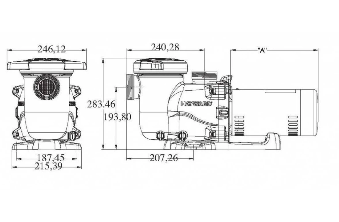 Hayward Hayward Max Flo XL Zwembadpomp 14.5m3/h 400v (Krachtstroom) 2 Hayward Hayward Max Flo XL Zwembadpomp 14.5m3/h 400v (Krachtstroom) - Afbeelding 2