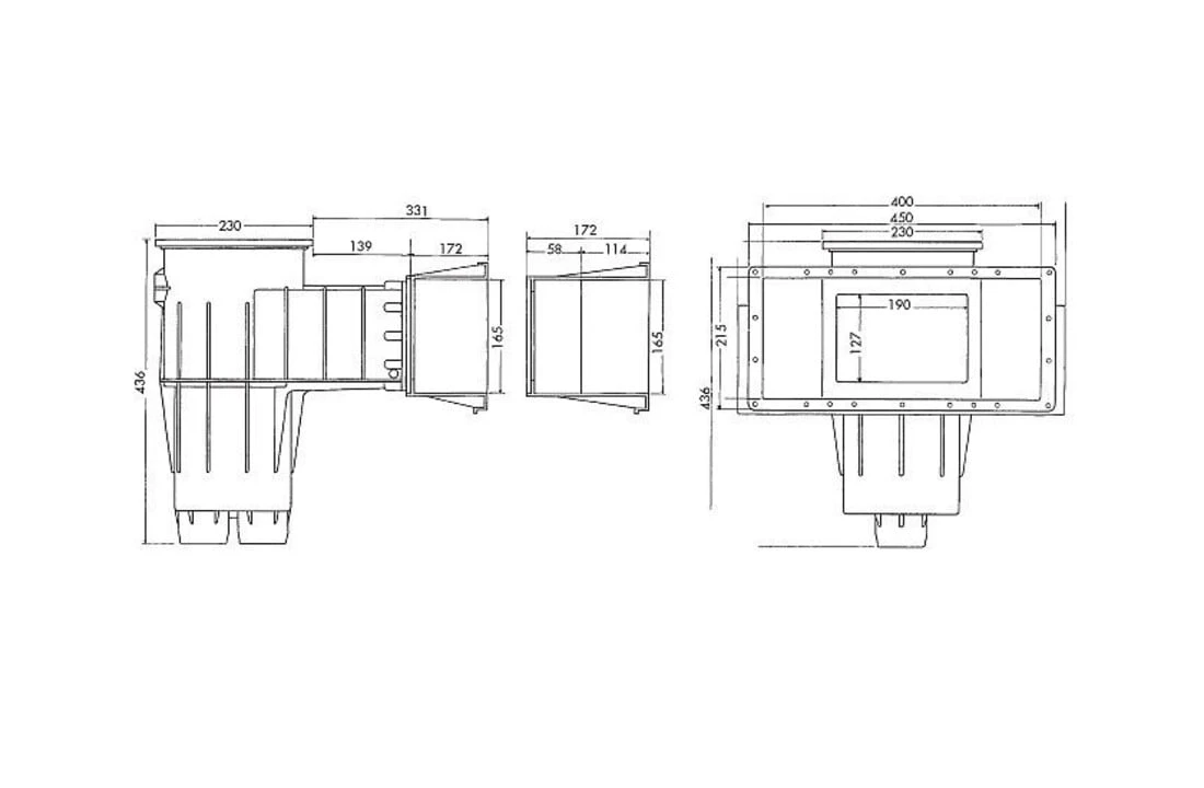 Hayward Hayward Skimmer Premium / Cofies Antraciet Grijs Voor Liner Zwembaden Grote Opening 3 Hayward Hayward Skimmer Premium / Cofies Antraciet Grijs Voor Liner Zwembaden Grote Opening - Afbeelding 3
