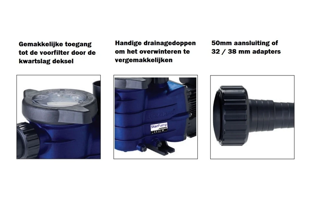 Hayward Hayward Star Zwembadpomp230v - Diverse Varianten 3 Hayward Hayward Star Zwembadpomp230v - Diverse Varianten - Afbeelding 3