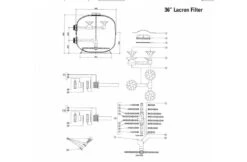 Lacron Lacron Zandfilter Hi Rate 30m3 -Hayward Verkoopwinkel lacron lacron zandfilter hi rate 30m3 2
