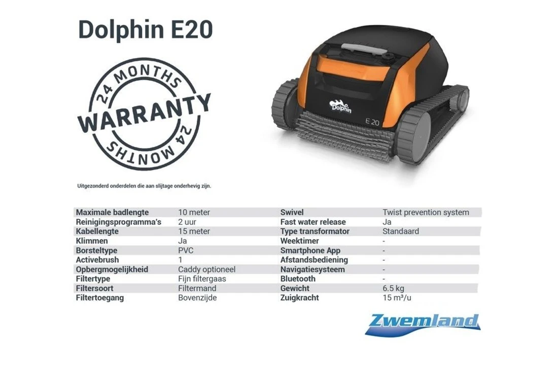 Maytronics Dolphin Dolphin E20 Zwembadrobot 5 Maytronics Dolphin Dolphin E20 Zwembadrobot - Afbeelding 5