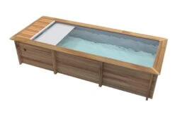 Proswell Houten Zwembaden Houten Urban Stadszwembad 6.50 X 3.50 X 1.33 Met Automatisch Rolluik