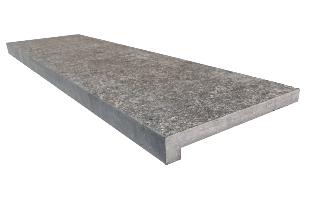 Terato Randsteen Rechte Neus - Belgische Blauwe Hardsteen Gebrand 1 Terato Randsteen Rechte Neus - Belgische Blauwe Hardsteen Gebrand