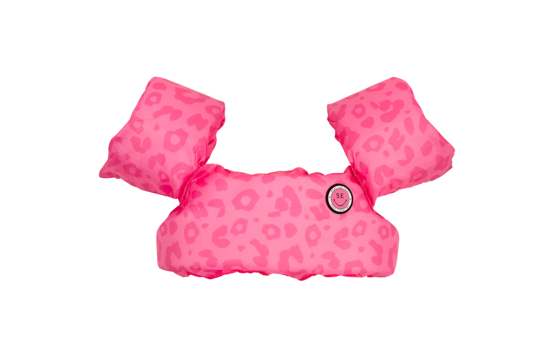 The Essentials Puddle Jumper Roze Panterprint 1 The Essentials Puddle Jumper Roze Panterprint