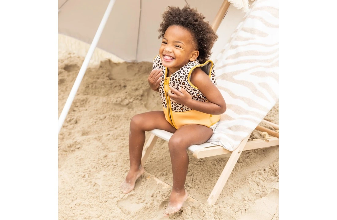 The Essentials Zwemvest Beige Panterprint 18-30 Kg 4 The Essentials Zwemvest Beige Panterprint 18-30 Kg - Afbeelding 4