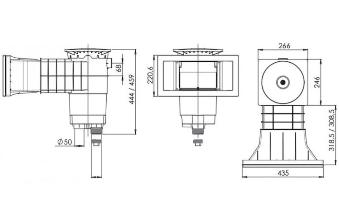 Weltico Weltico Skimmer A400 Wit Voor Liner Foliebaden 3 Weltico Weltico Skimmer A400 Wit Voor Liner Foliebaden - Afbeelding 3